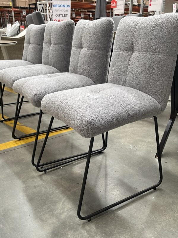 Fabric Dining Chair - Grey
