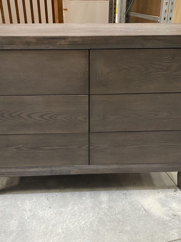 Chocolate Timber 6 Drawer Dresser