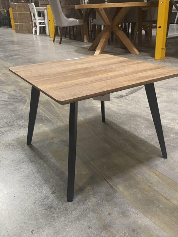Timber Side Table with Metal Legs