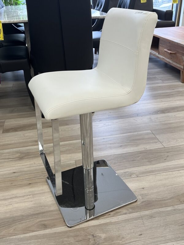 White PU Barstool