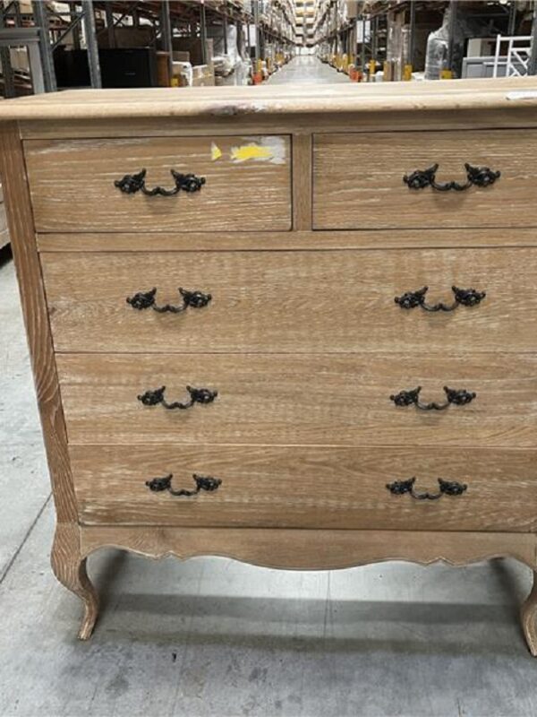 Elegant 5 Drawer Rustic Tallboy