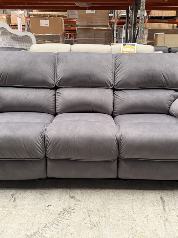 Charcoal Grey 3 Seater with Electric Recliners