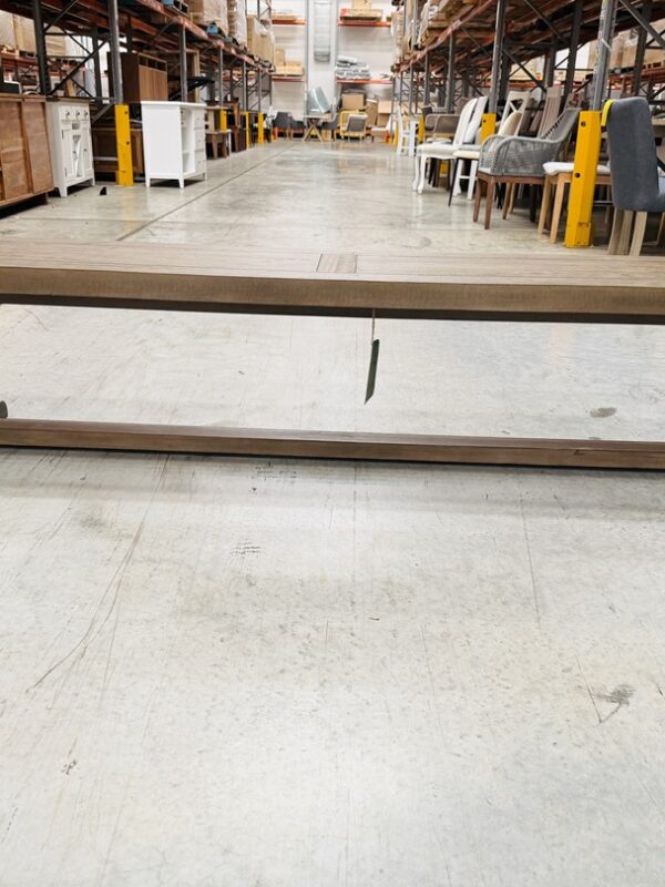 Chocolate Timber Pedestal Bench Seat