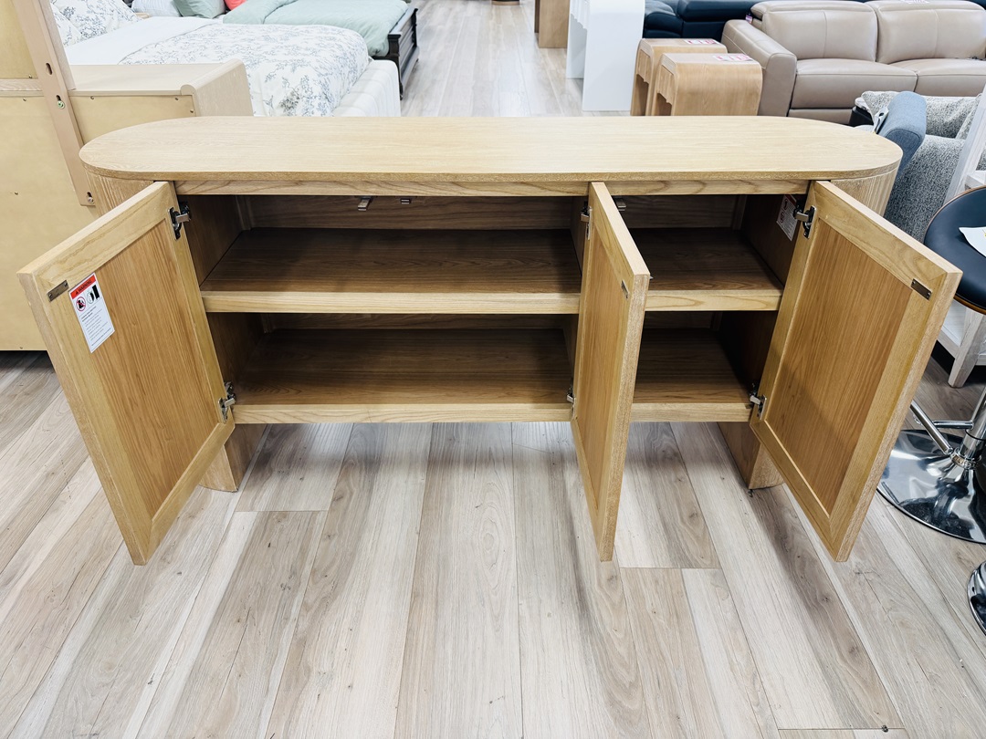 3 Door Premium Timber Curved Buffet 3