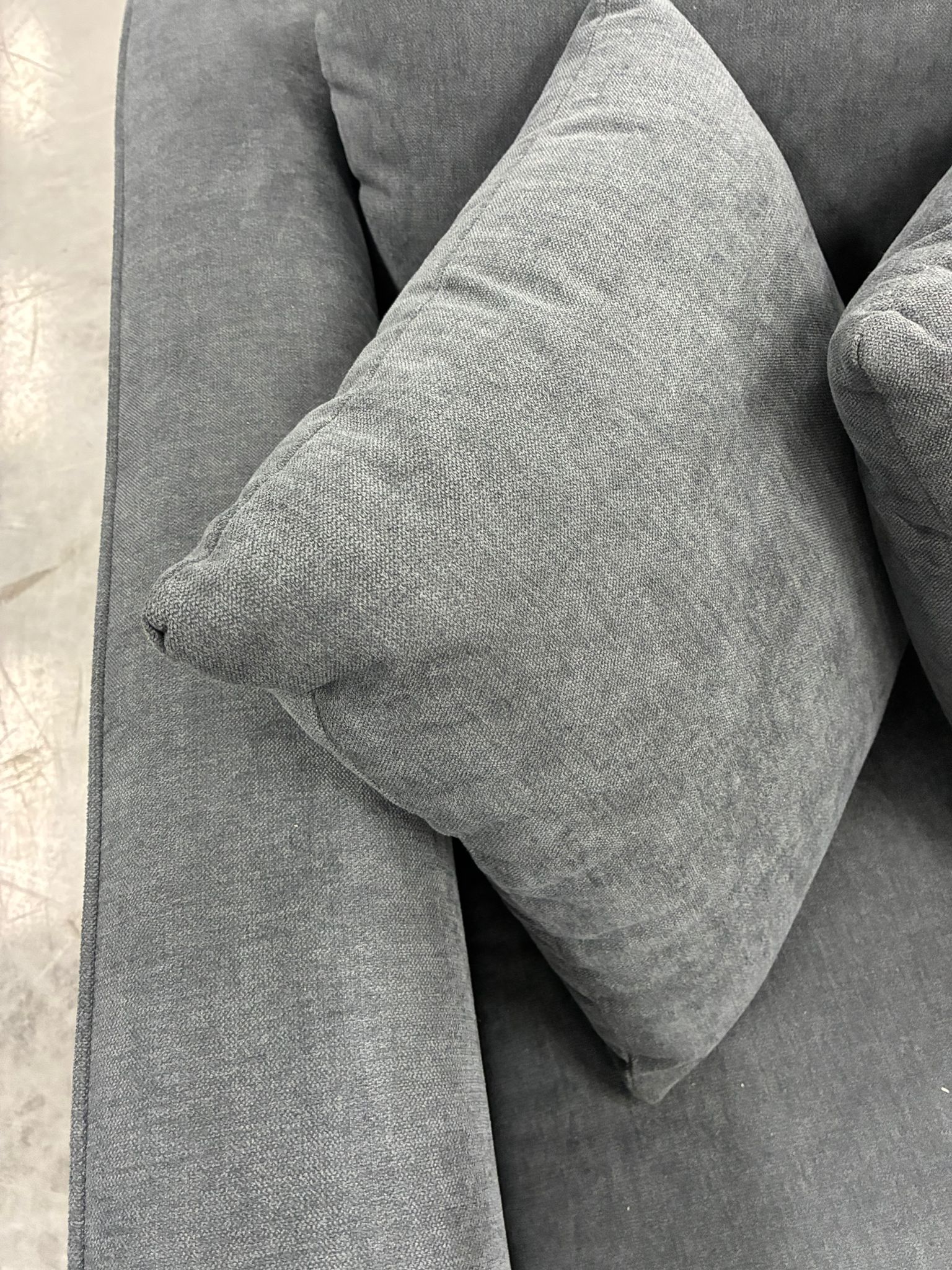 318 x 318cm Corner Modular with Deep Seating – Dark Grey