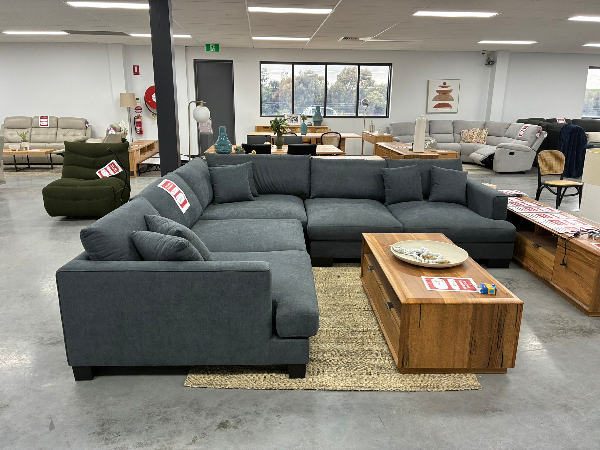 318 x 318cm Corner Modular with Deep Seating – Dark Grey2