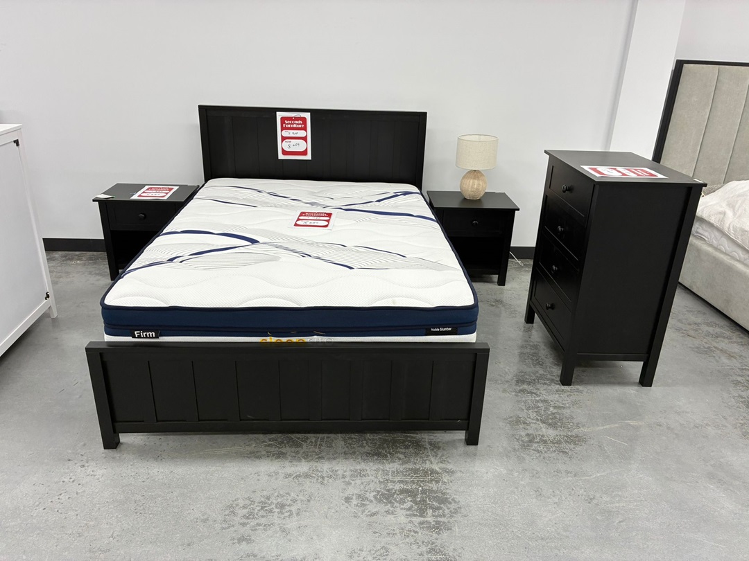 DOUBLE BED – BLACK - WAS $700 — NOW ONLY $409 2