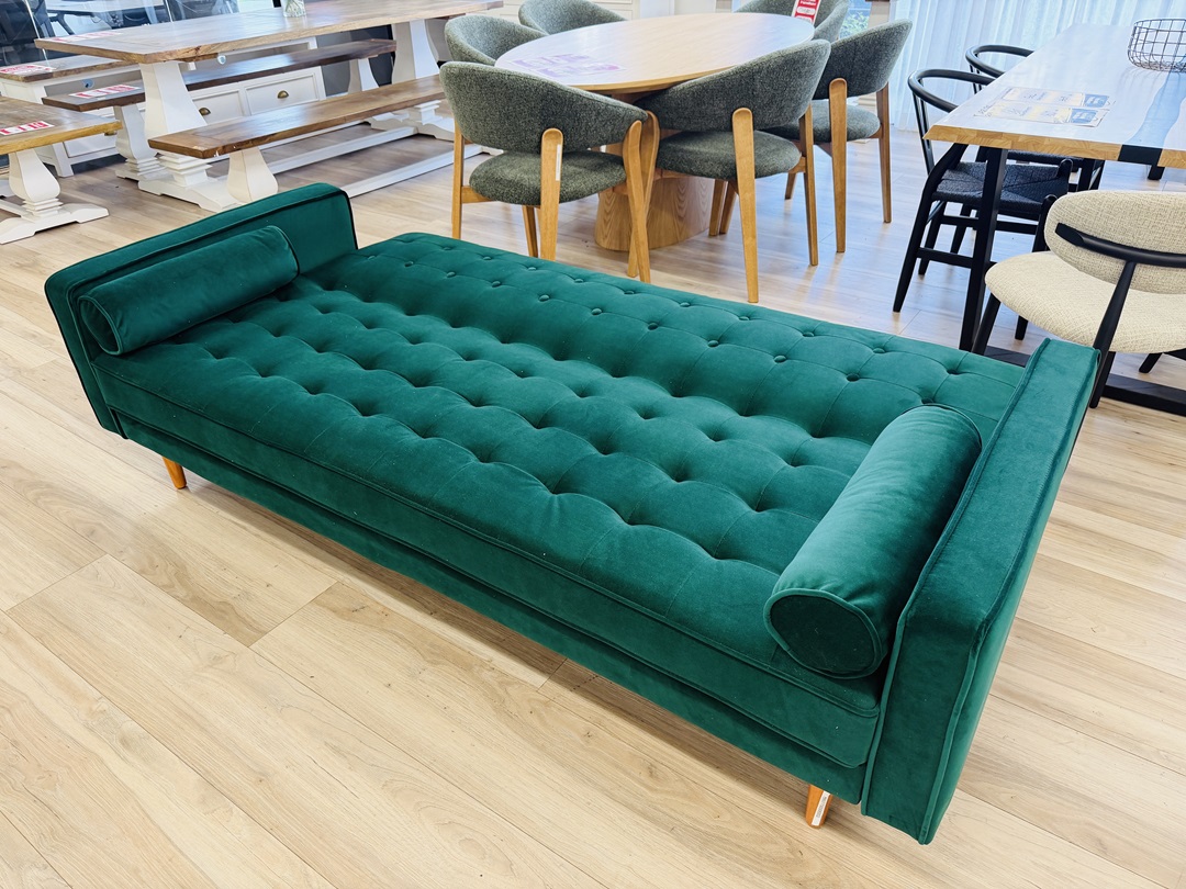 Emerald Green Fold Down Sofa Bed 3