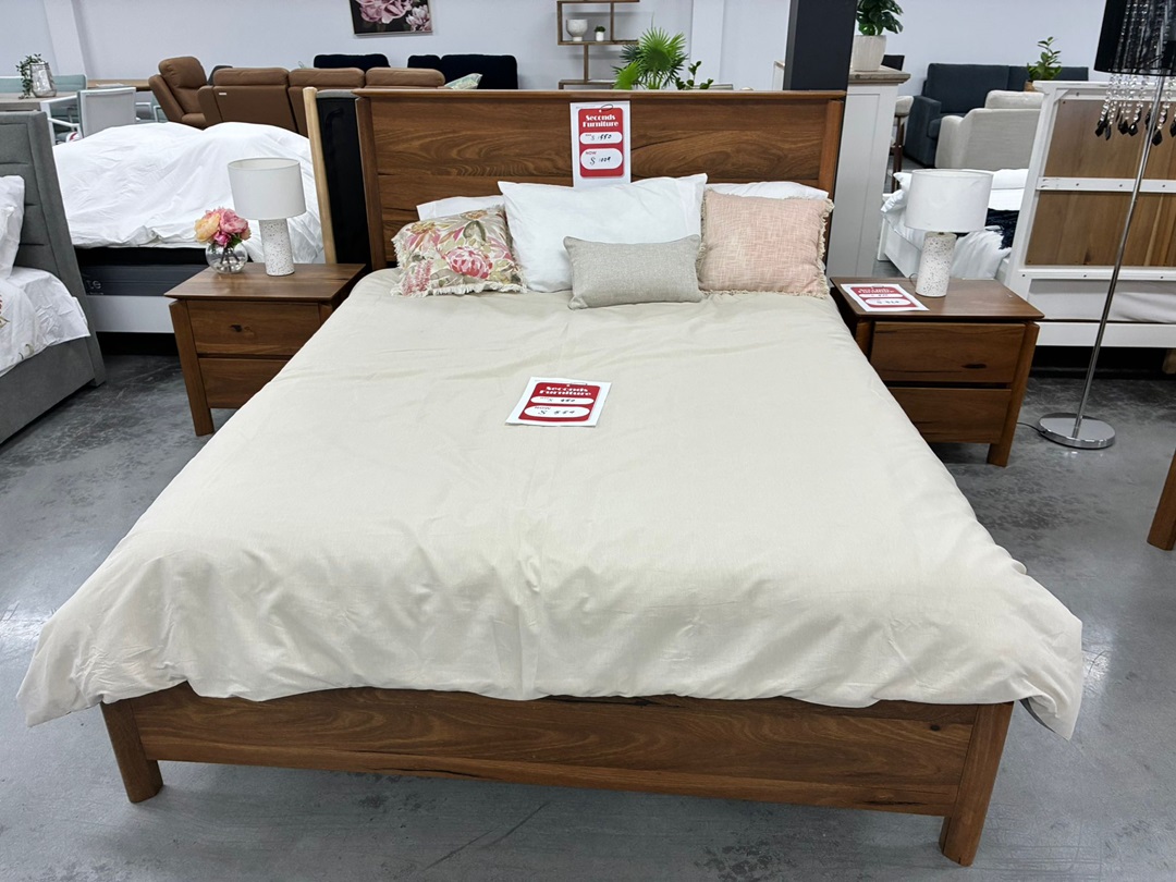 Queen Bed – Natural Finish - Contemporary Design Highlighting the Beauty of Marri Timber2
