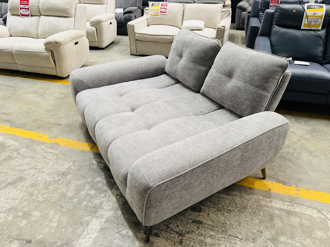 Stone Grey Fabric 2 Seater with Adjustable Backrests 3