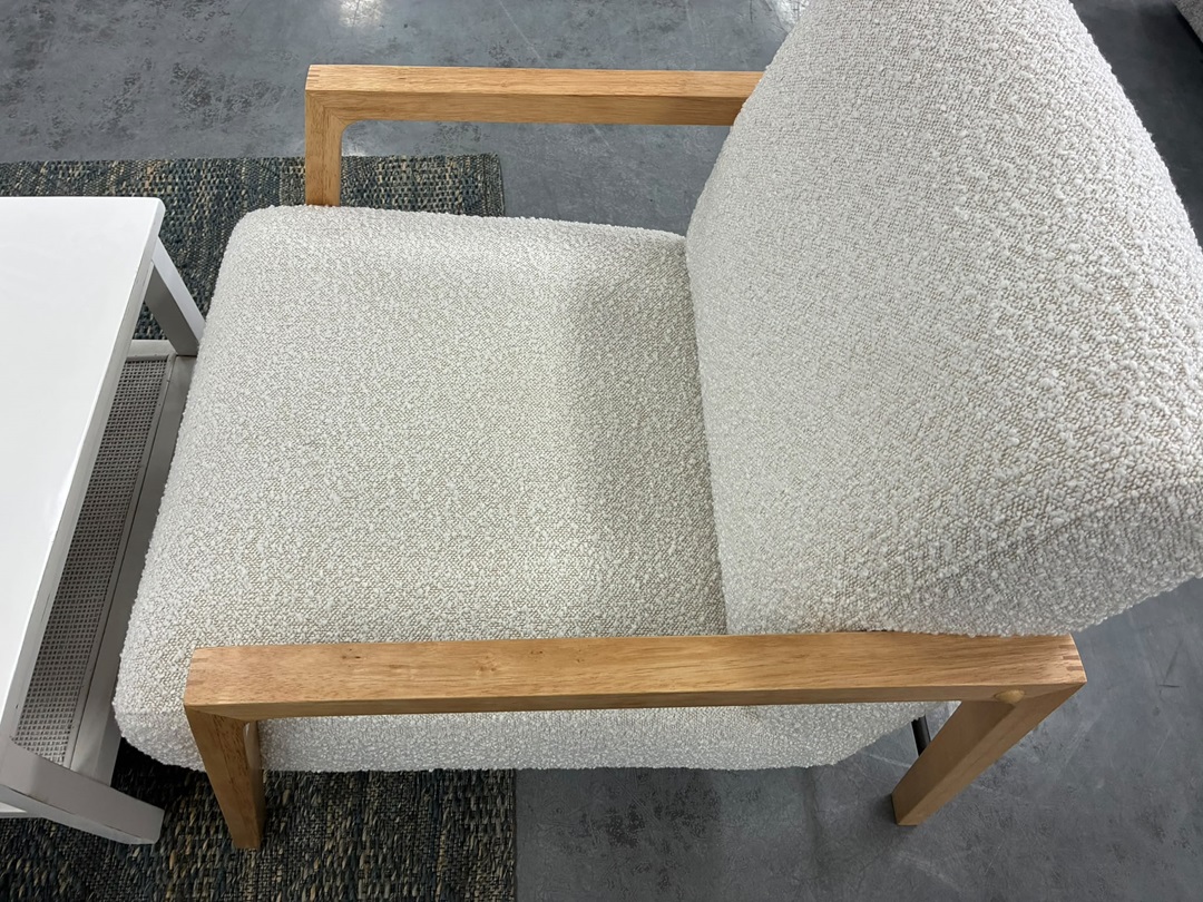 4Pc Lounge Set – 3 Fabric Arm Chairs & Coffee Table2