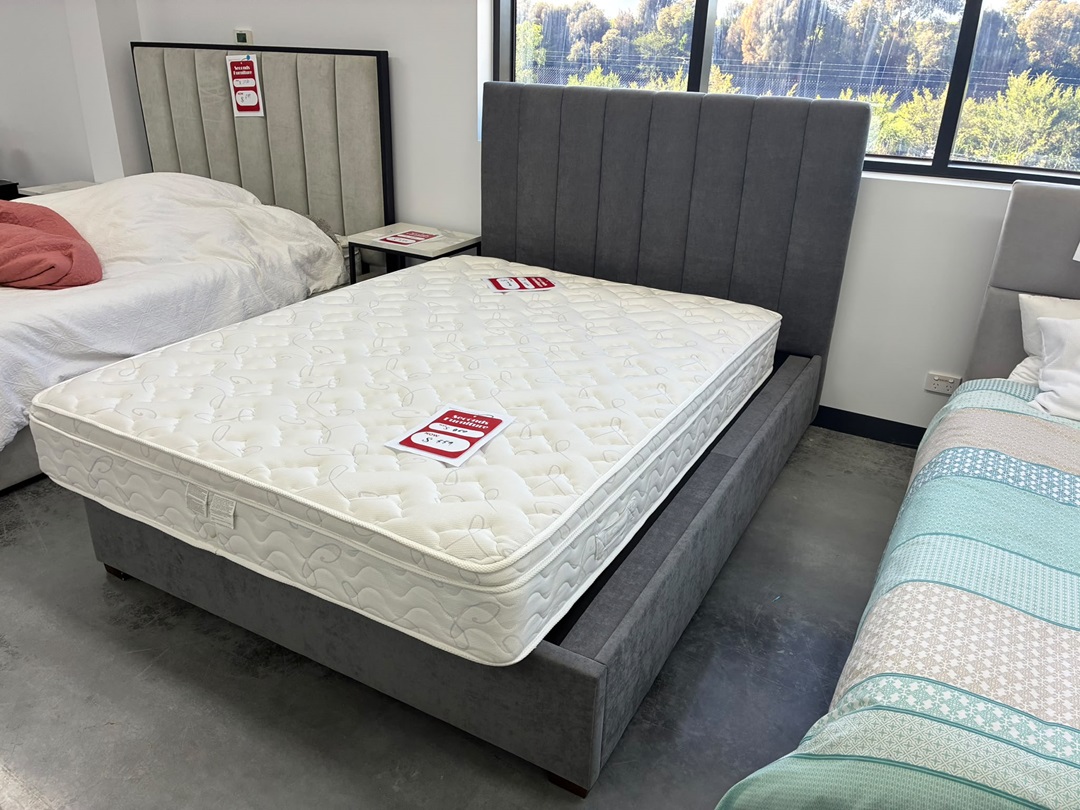 Queen Gaslift Storage Bed – Dark Grey2