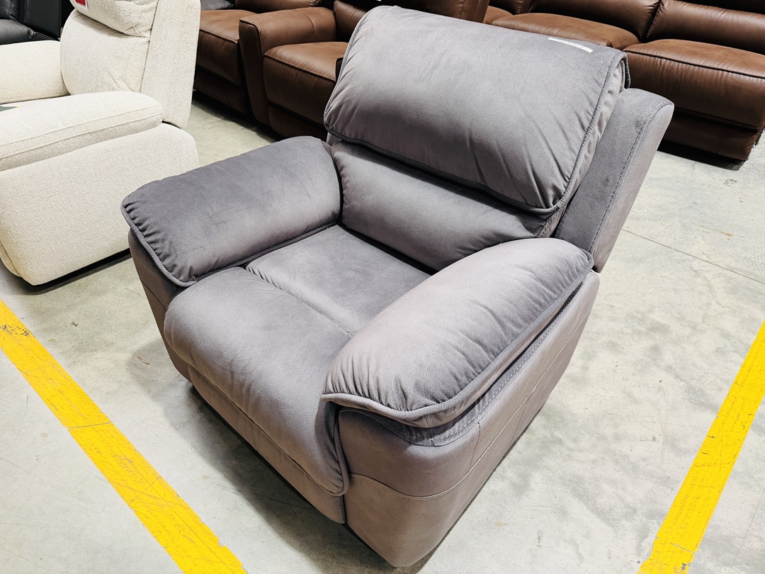 Slate Fabric Single Electric Recliner 3