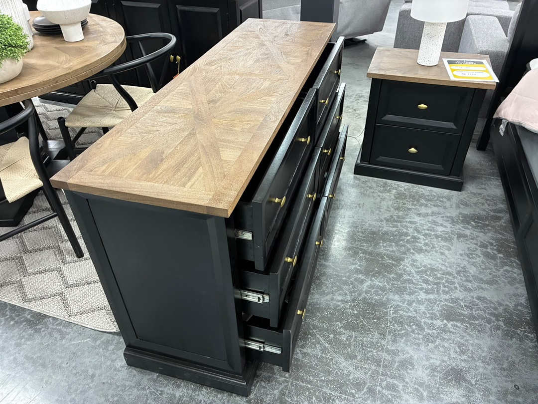 ✨ 6 Drawer Dresser – Mango Wood