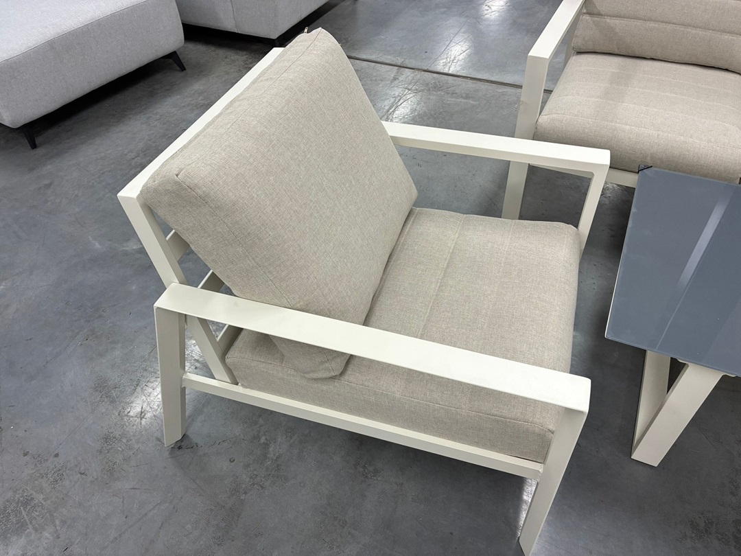 🌿 4 Piece Outdoor Sofa Set – Cream3
