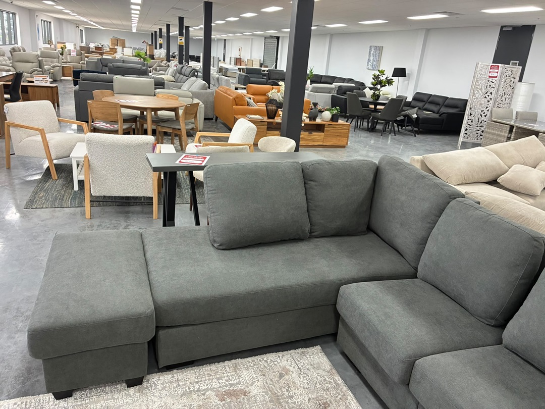 🛋️ Fabric Corner Sofa Lounge with Ottoman1