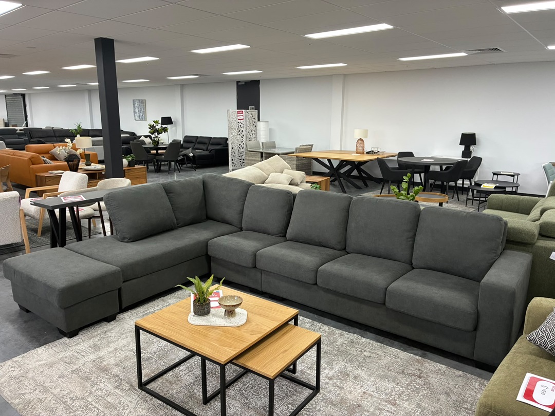 🛋️ Fabric Corner Sofa Lounge with Ottoman3