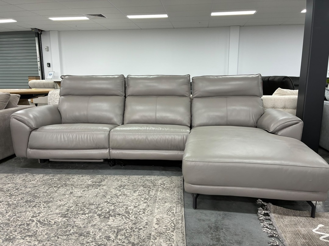 🛋️ Leather Electric Recliner Chaise Lounge – LHF4