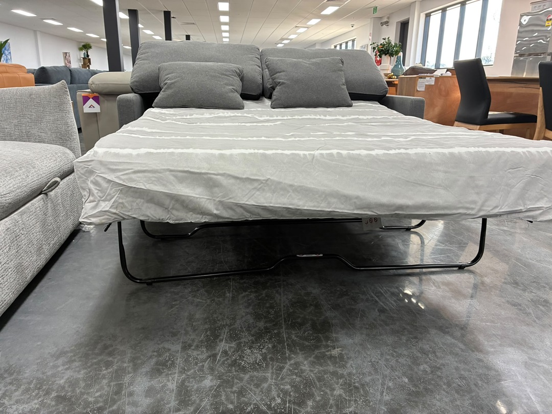 🛋️ Queen Sofa Bed with Memory Foam Mattress – Charcoal1