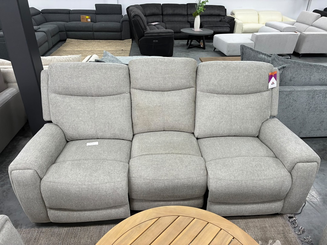 🛋️ Regent 3 + 2 + 1 Electric Recliner Suite – Light Grey2