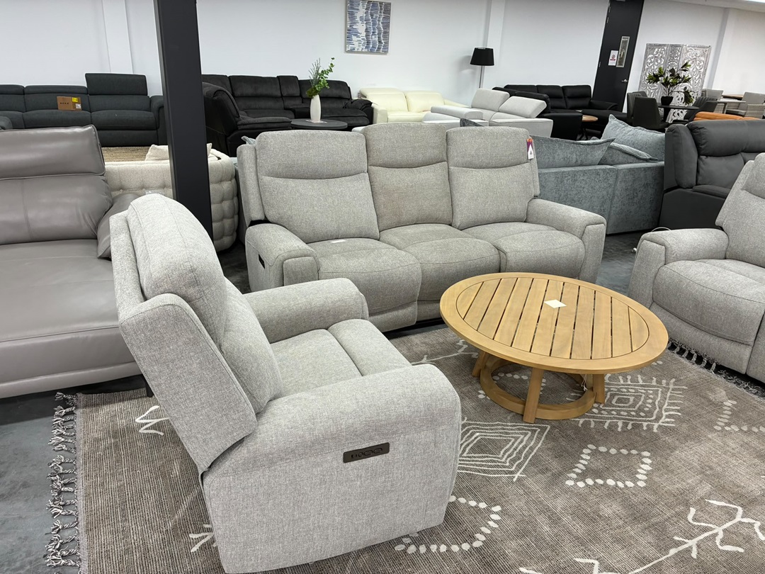 🛋️ Regent 3 + 2 + 1 Electric Recliner Suite – Light Grey5