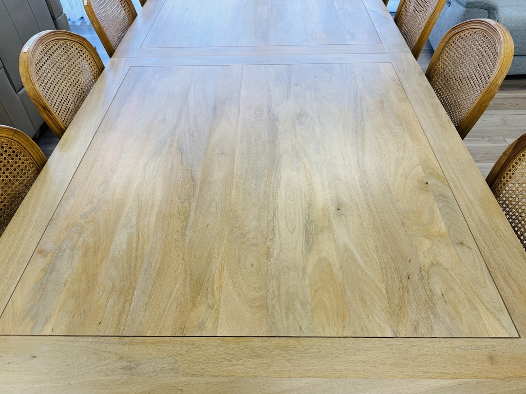 9pc Light Oak Extension Dining Setting 4