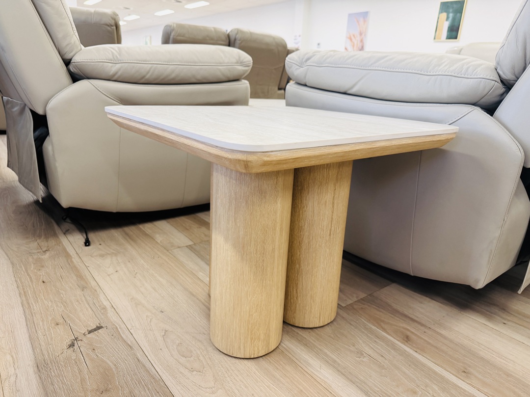 Stone Top Square Side Table 2