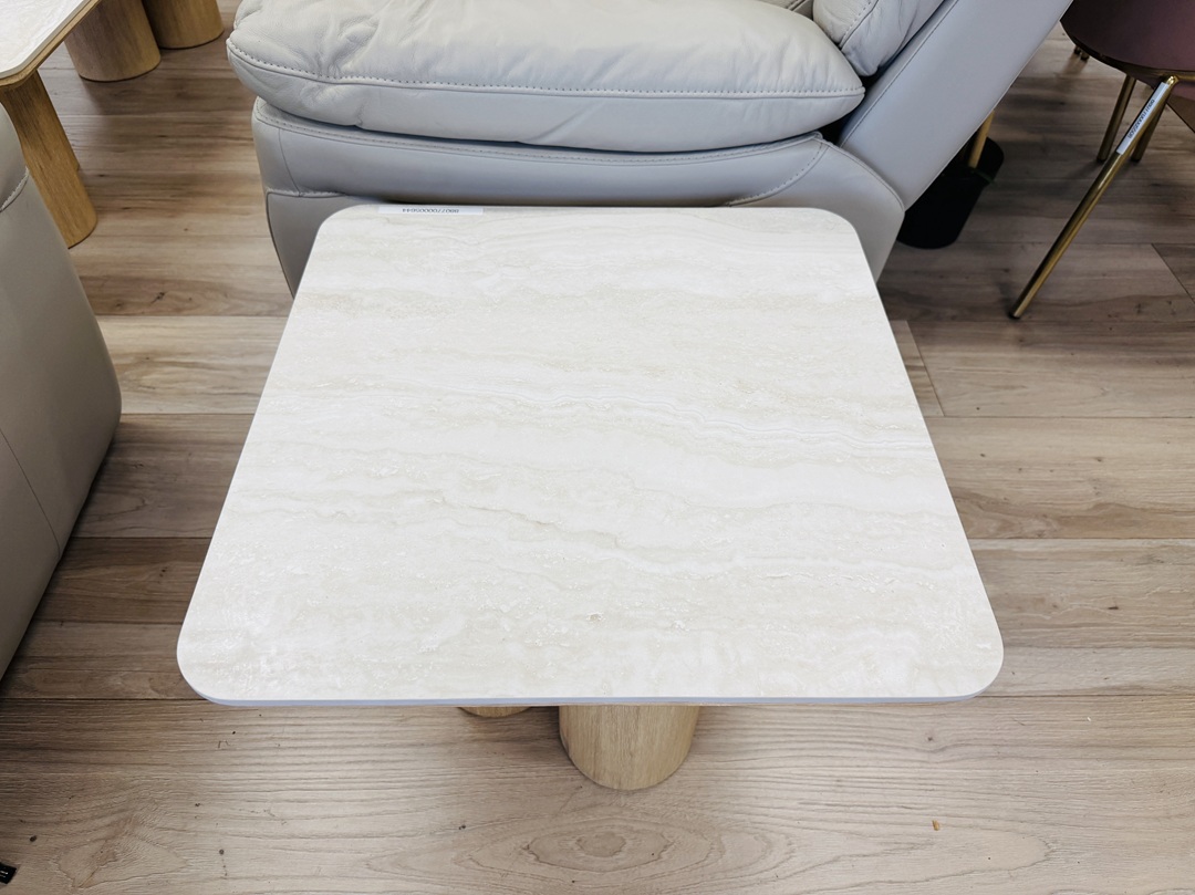 Stone Top Square Side Table 3