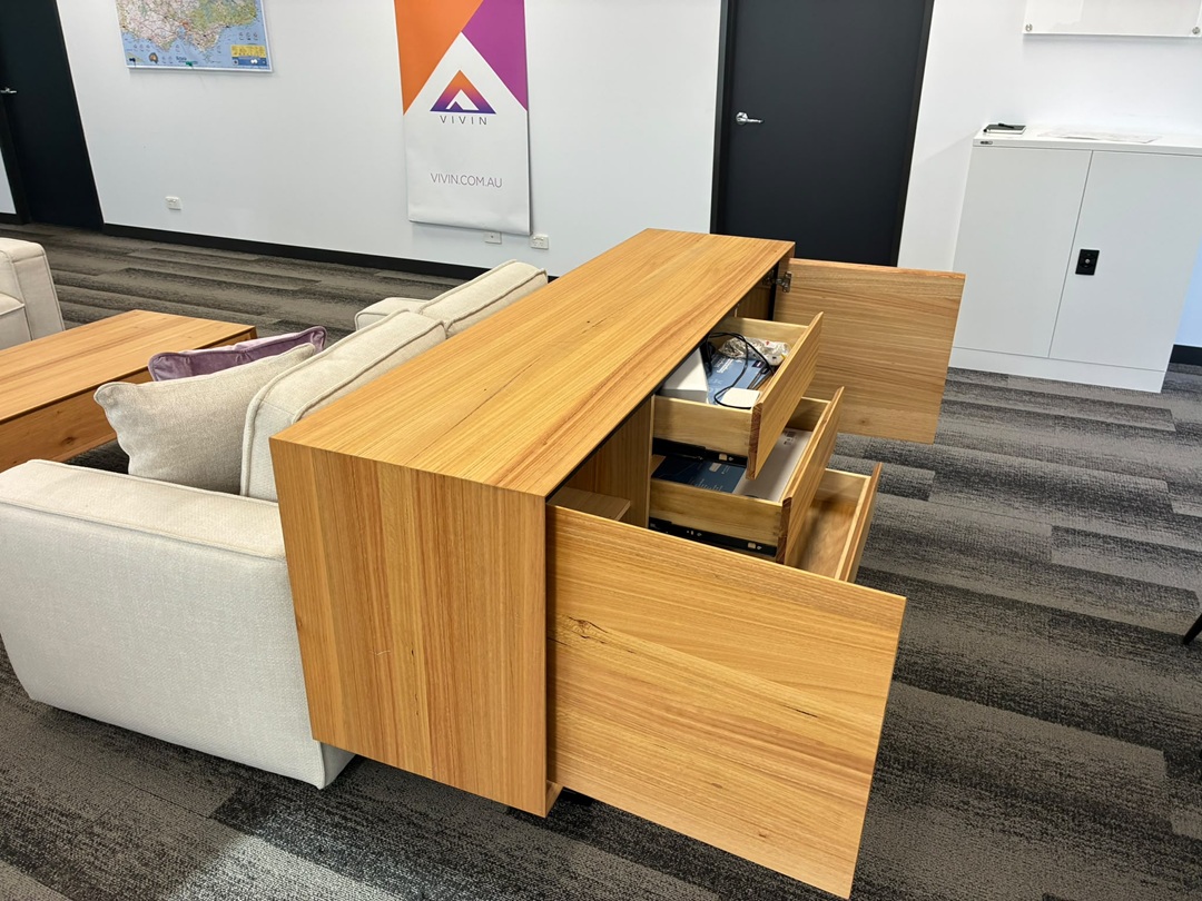 ✨ 2 Door & 3 Drawer Buffet – Natural