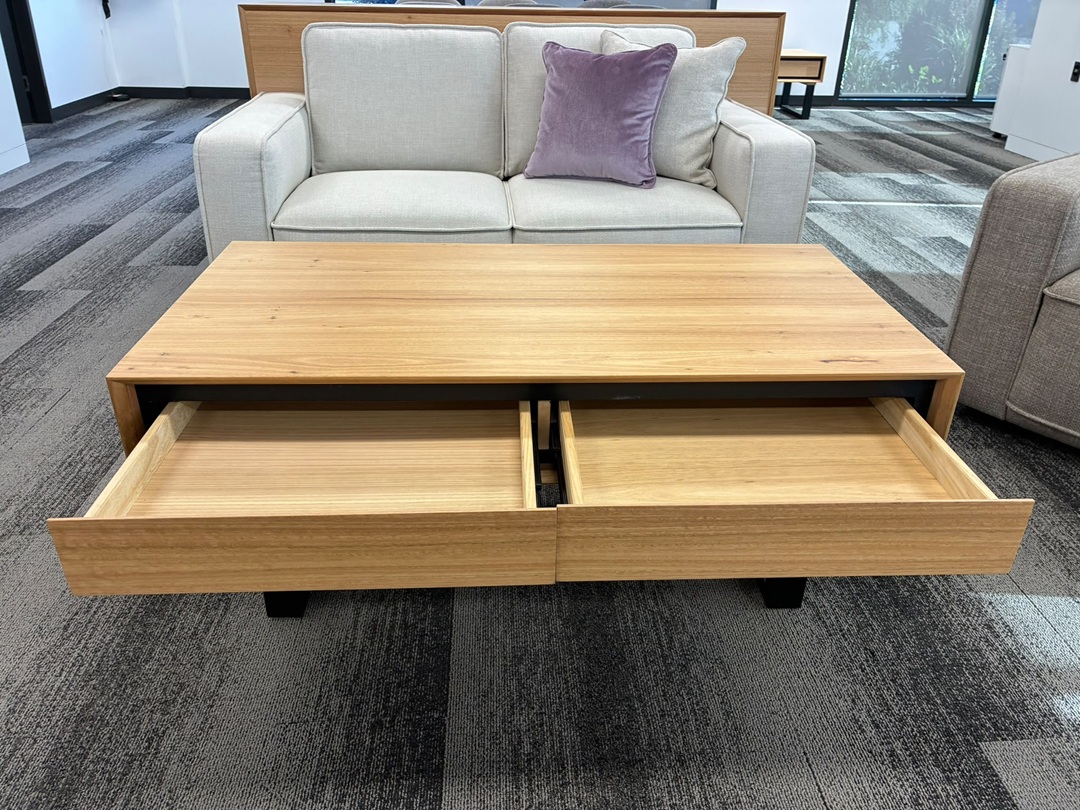 ✨ 2 Drawer Coffee Table – Natural2