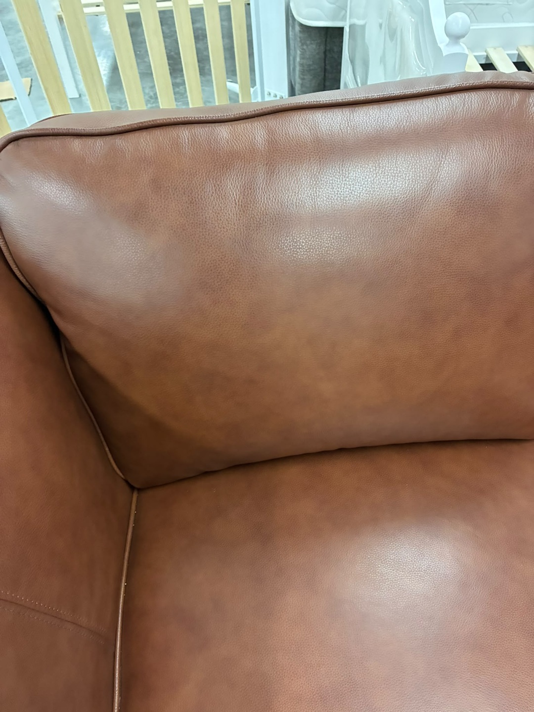 🛋️ 3 + 2 Seater Leather Sofa Suite – Butterscotch2