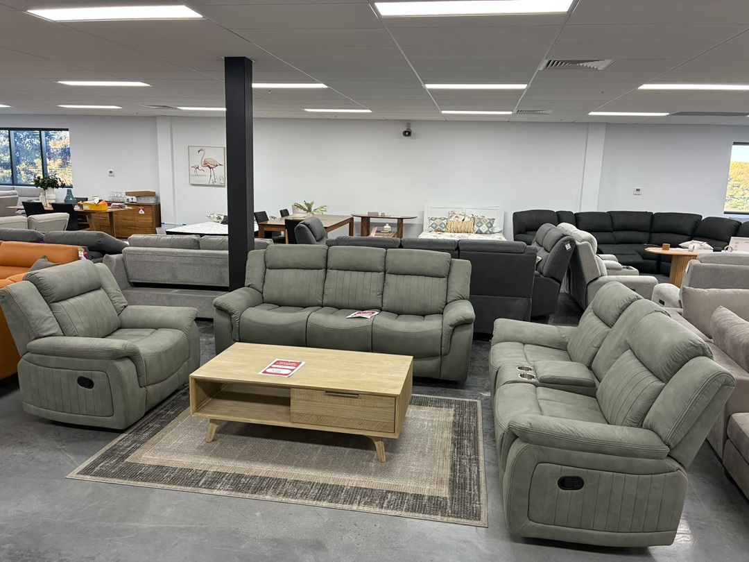 🛋️ 3+2+1 Manual Recliner Lounge Suite with Storage – Sample Unit7