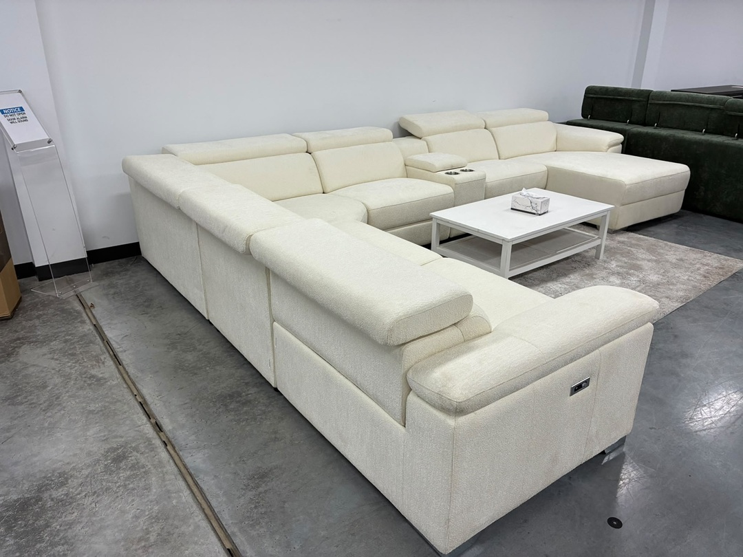🛋️ Luciano Modular Fabric Lounge Suite – Beige5