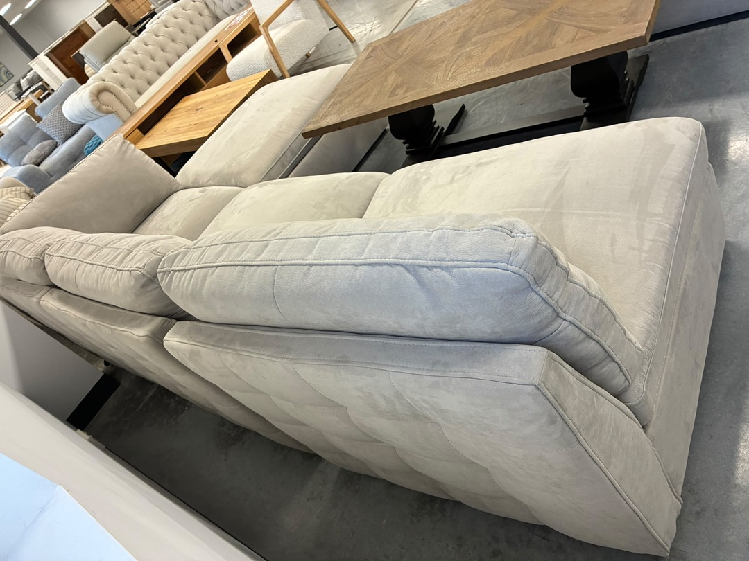 🛋️ Modern Corner Sofa with Ottoman – Beige (5 Piece)