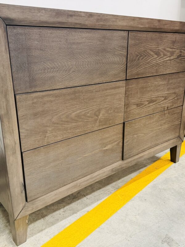 Chocolate Timber 6 Drawer Dresser