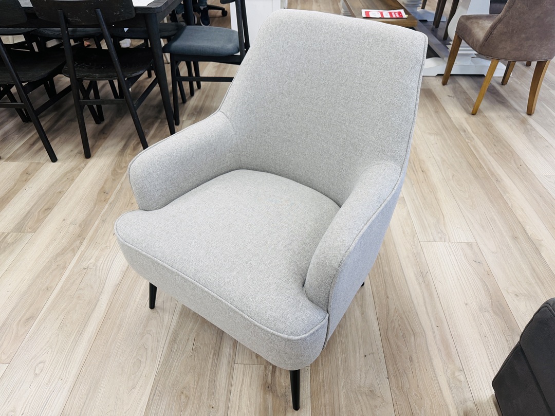 Light Grey Fabric Arm Chair 4