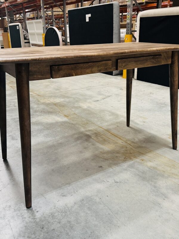Mocca Timber 2 Drawer Study Desk