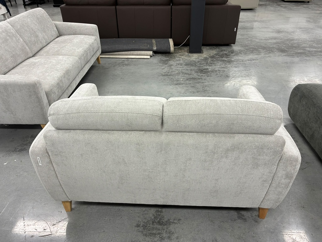 Soft Textured Fab 2S+3S Silver Sofa Suite1