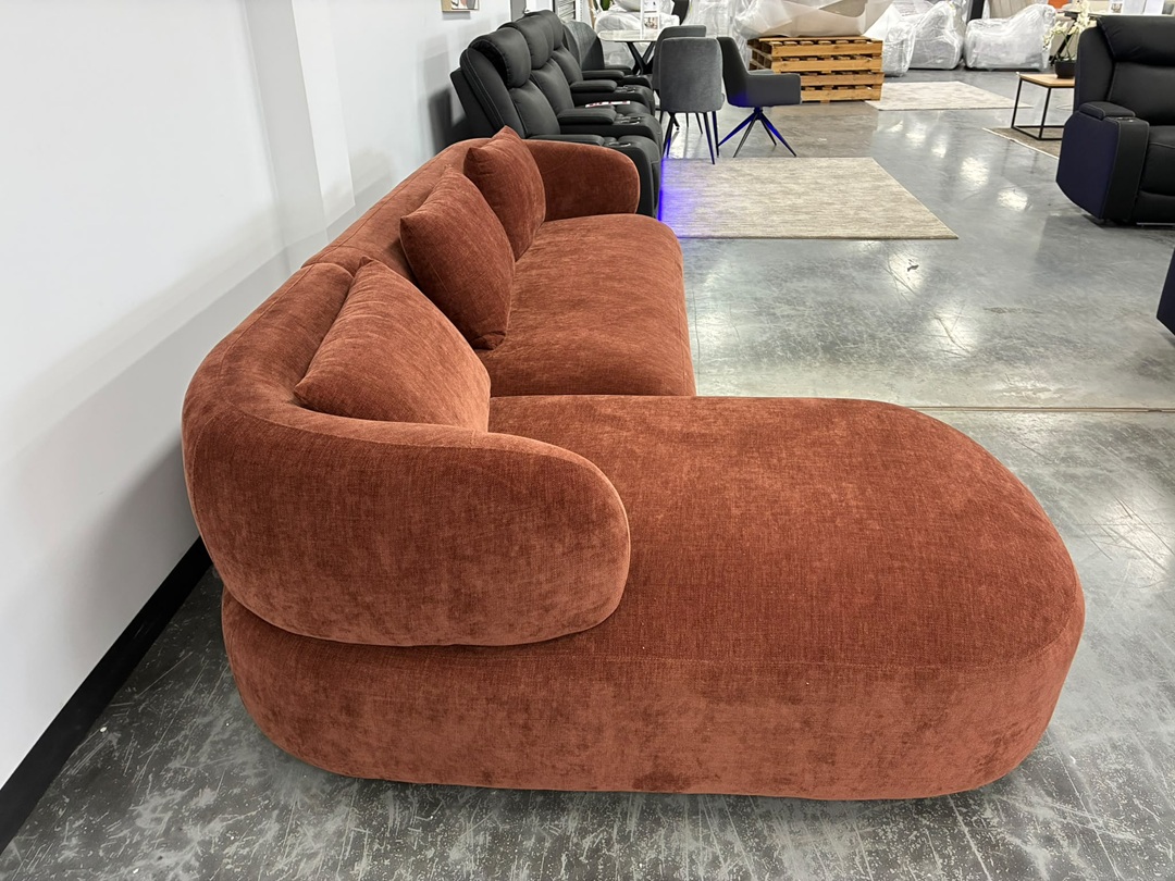 ❤️ Penelope 2 Seater Sofa with LHF Chaise – Red2