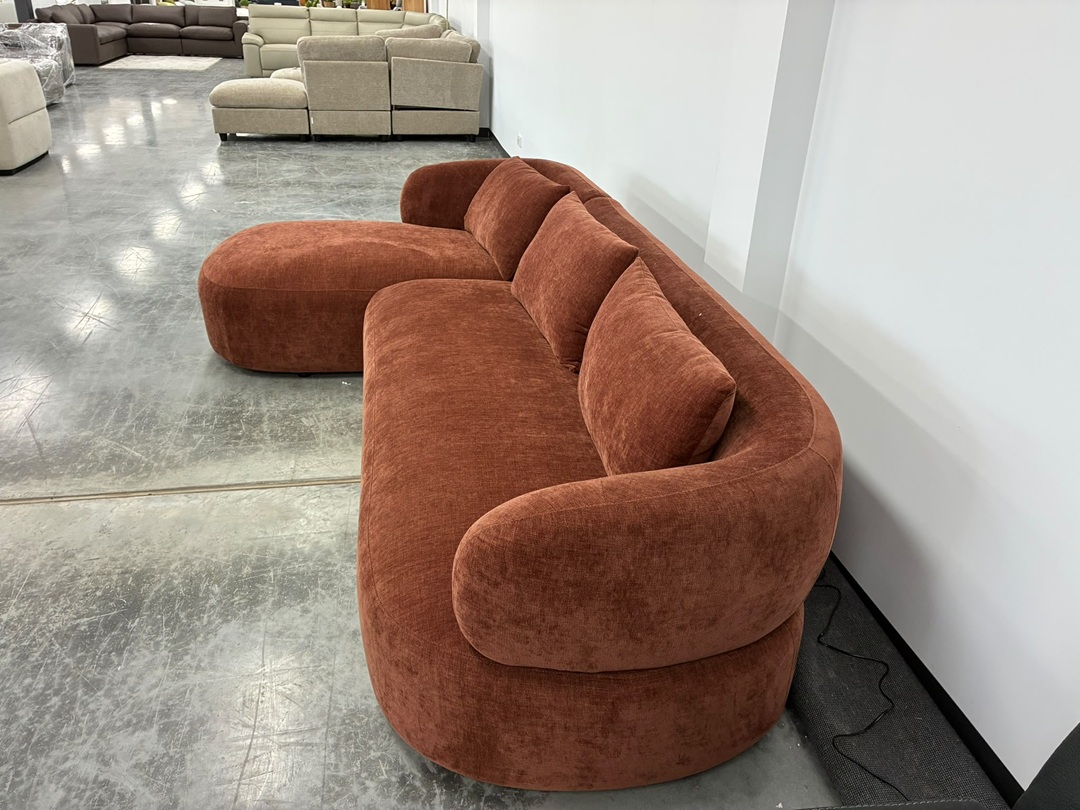 ❤️ Penelope 2 Seater Sofa with LHF Chaise – Red3