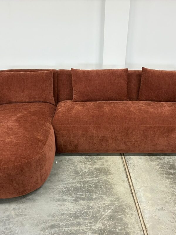 Penelope 2 Seater Sofa with LHF Chaise – Red