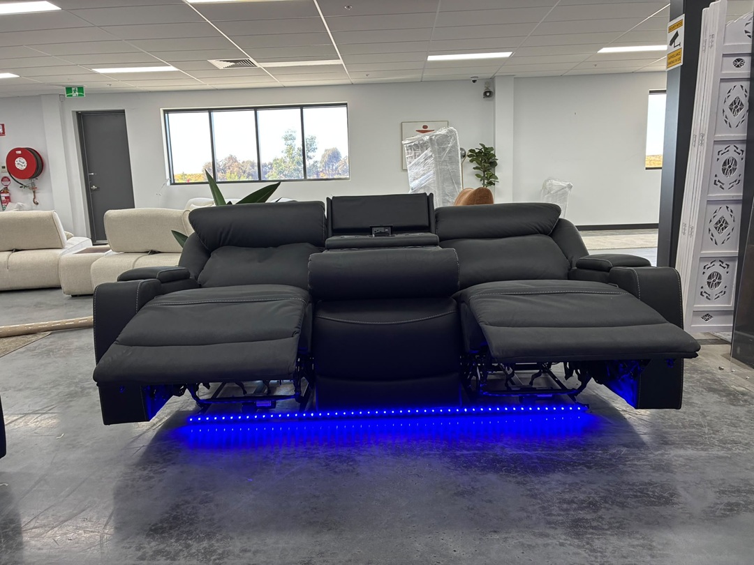 🎬 3+2+1 Electric Recliner Cinema – Black1