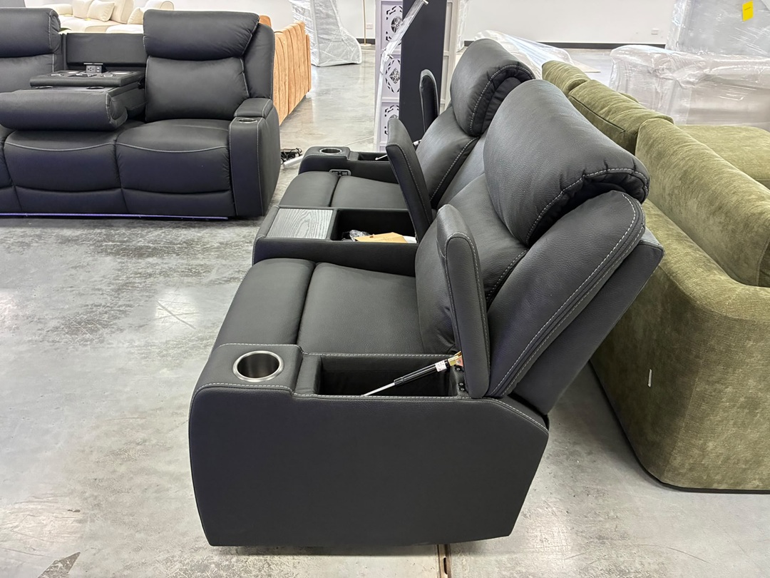 🎬 3+2+1 Electric Recliner Cinema – Black6