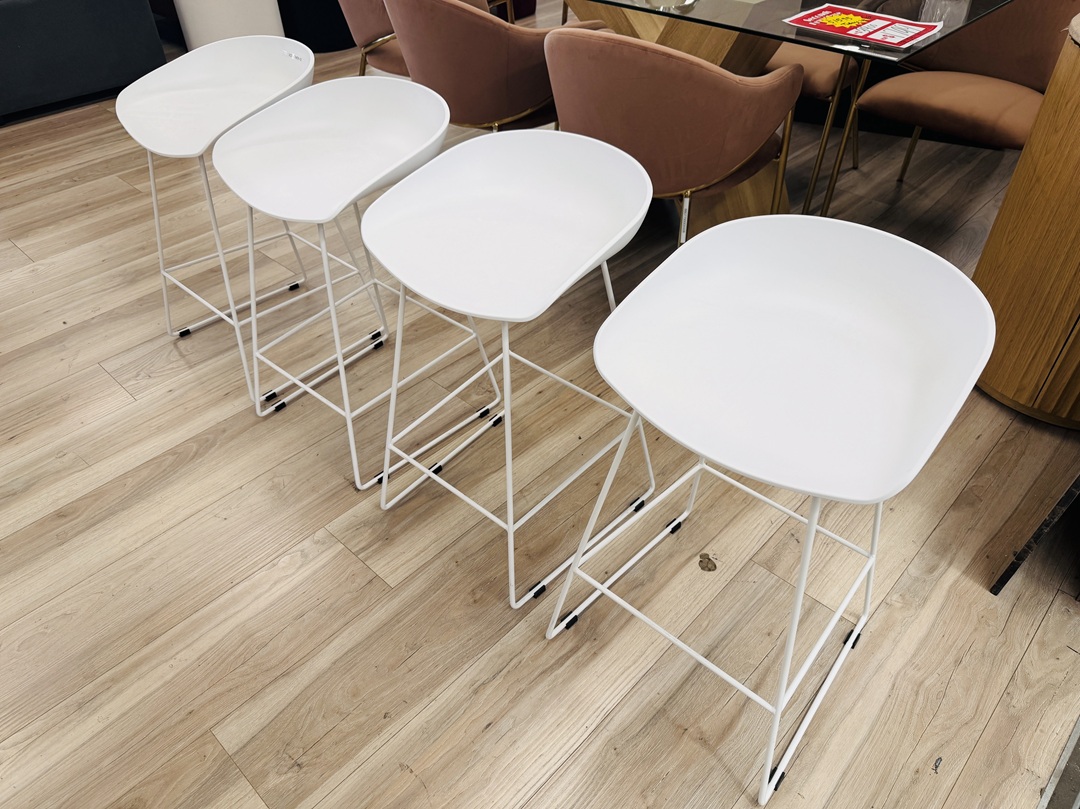 White Kitchen Stool 3